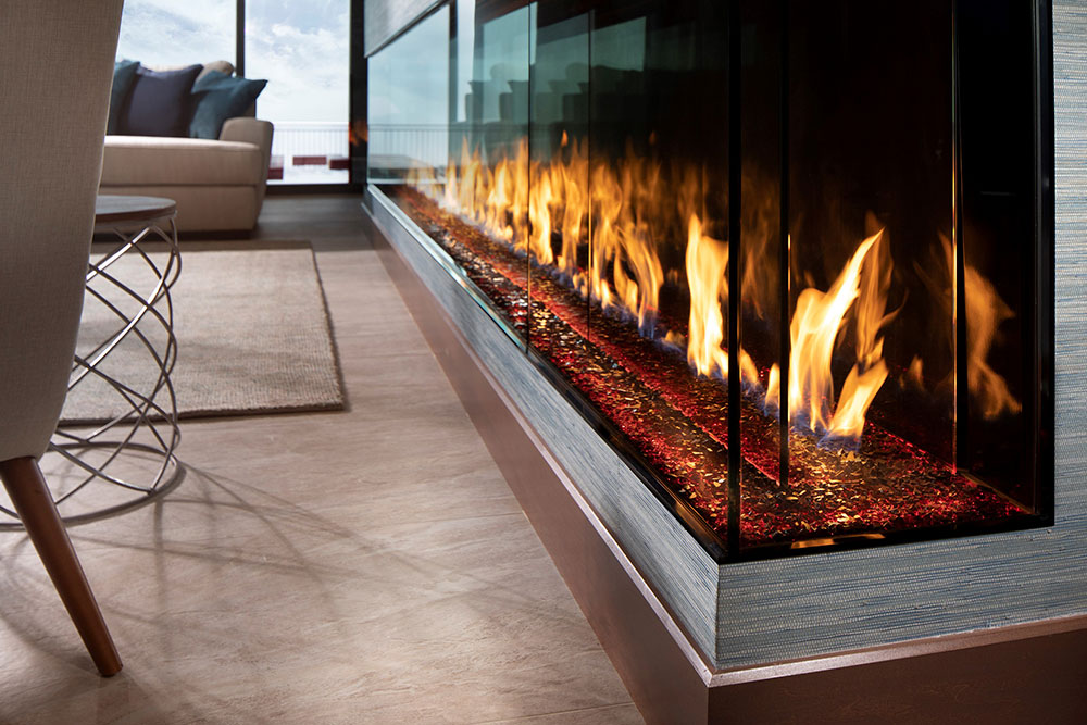 Bay Davinci Custom Fireplace in Henderson NV