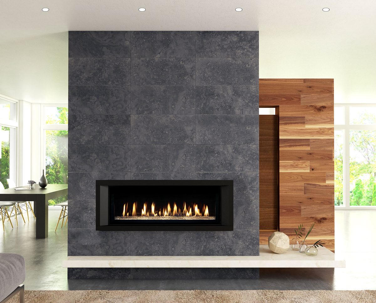 Lopi Gas Inbuilt Fireplaces installed in Tile Wall - Lopi Fireplaces Australia