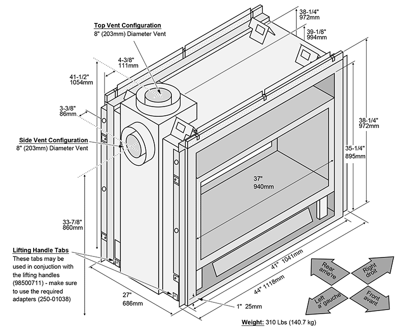 Lopi 864ST GS2 Dimensions