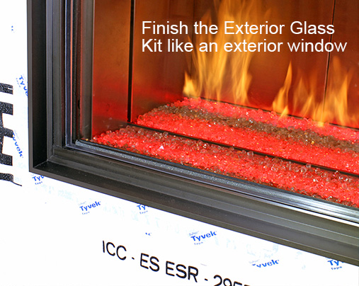 Finish the Exterior Glass Kit like an exterior window