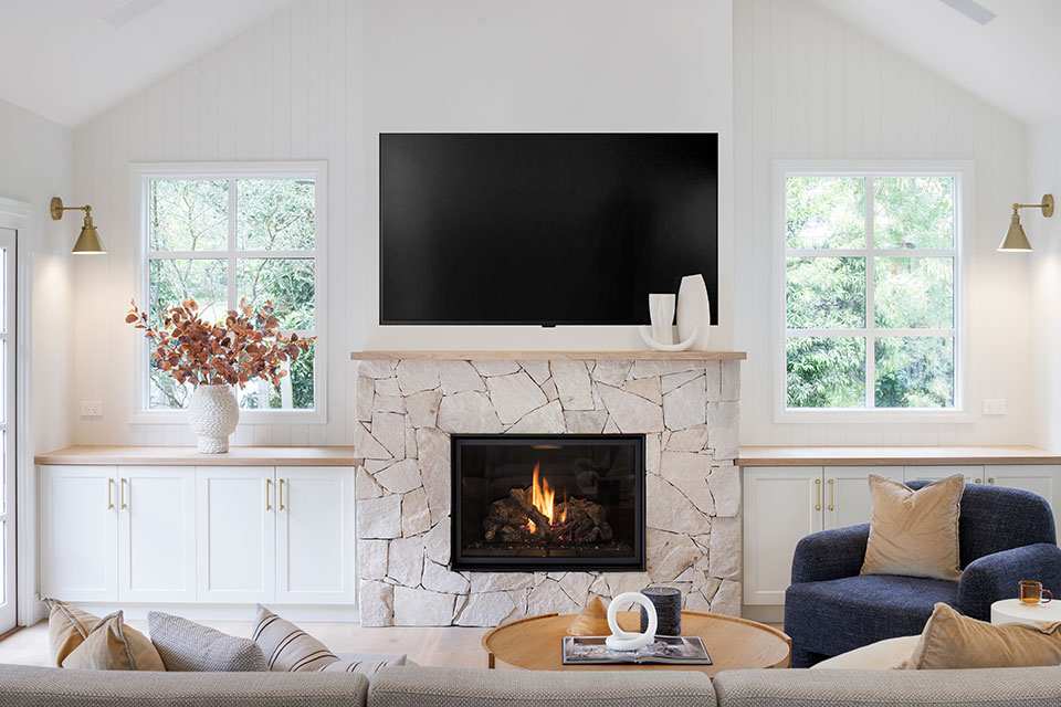 TV Above Fireplace